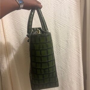 Victoria Beckham Green Croc